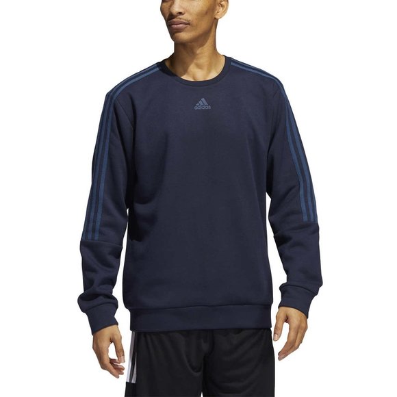 adidas Men’s Crew Sweatshirt - Navy - Picture 1 of 8